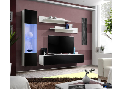 Zestaw mebli do salonu Jednostka ścienna Szafka RTV Design Wiszące Meble Gablota Meble