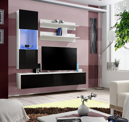 Luksusowe meble drewniane Jednostka ścienna Designerski komplet mebli do salonu 4szt