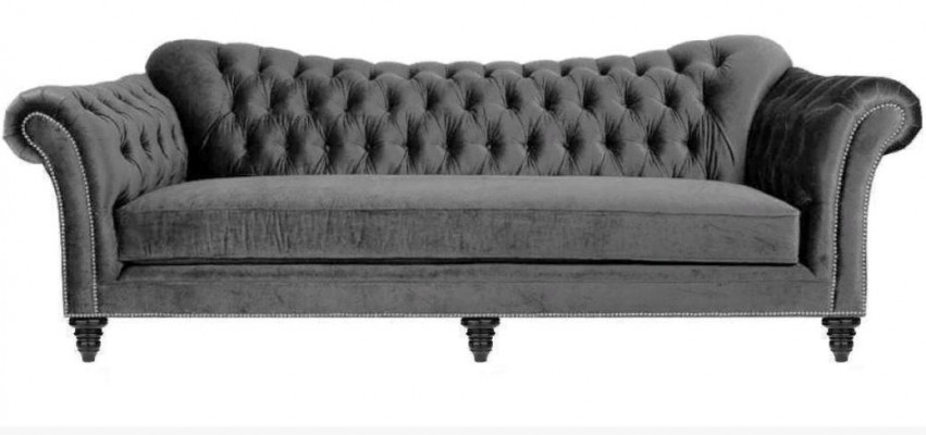Niebieski Chesterfield Salon Nowoczesny Design Kanapy Sofa Designer Meble Materiał