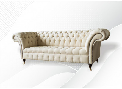 Chesterfield Kremowy Włókienniczy Salon Nowa Kreatywna Nowoczesny Design Meble Luksusowa Sofa