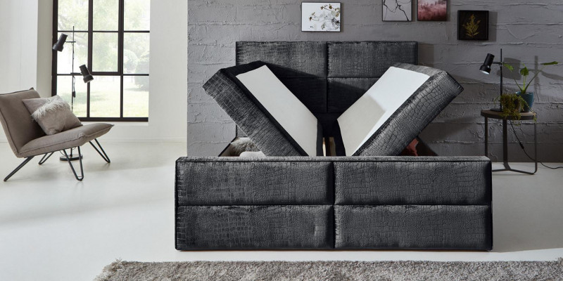 Chic Szary Sypialnia Projekt mebli drewnianych Elegancki materiał tapicerski Nowość