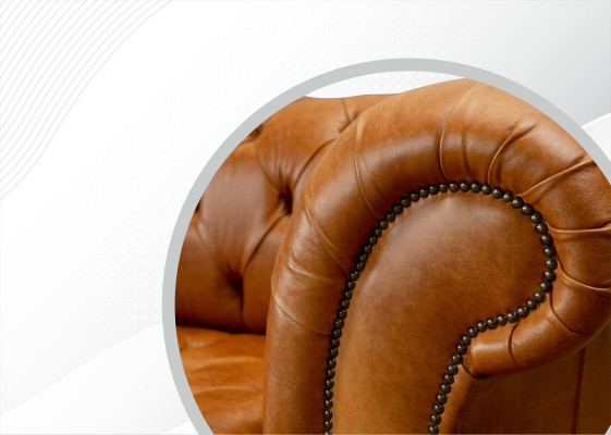 Chesterfield 3 miejsce do siedzenia Kanapy Nut Brown Nowoczesny Design Skóra Sofa Creative Meble