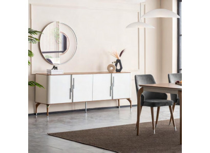 jadalnia Kredens Kredens z Lustro Nowoczesny Nowy Luksus Komody Drewno Design