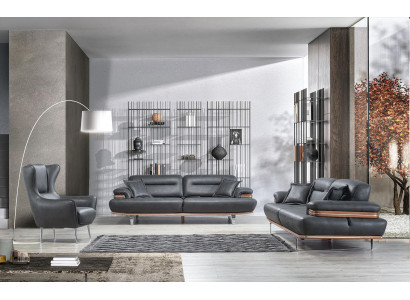 Designerski zestaw do salonu 3-częściowy zestaw sof trzyosobowych Modern Fotel