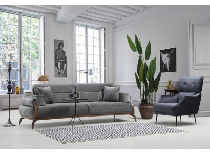 Luksusowe Meble Tapicerowane Sofa Trzyosobowa Fotel Sofy Tapicerowane do Salonu Designer