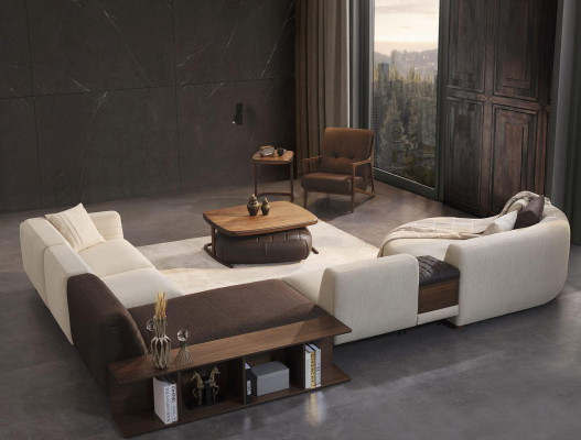 Braun Fotel Podkładka Meble Salon Drewno Meble Luksusowe Włókienniczy Nowy