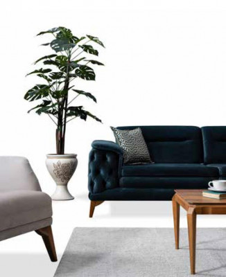 Sofa do salonu luksusowa kanapa meble tekstylne sofy tapicerowane nowa drewniana rama -