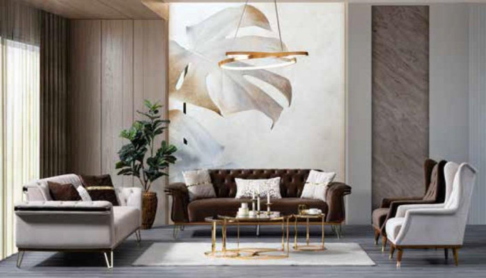 Sofa Trzyosobowa Luksusowa Nowoczesna Kanapa Designerska Salon Meble tapicerowane