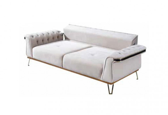 Biała tapicerowana sofa designerska kanapa do salonu nowoczesna luksusowa kanapa nowość