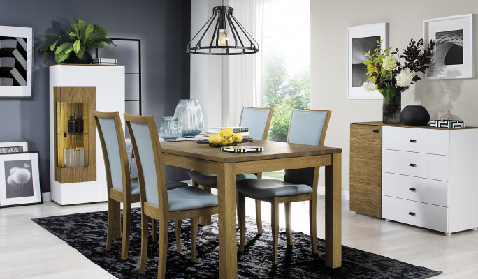 Zestaw 6x Krzesła Luxury Design Podkładka Solidny Drewno Biuro Biuro jadalnia Krzesło Siedziba