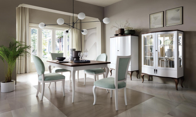 Luksusowy Designerski Stół obiadowy Drewno Tabela Rozkładana 140/330cm Living jadalnia Meble Nowość