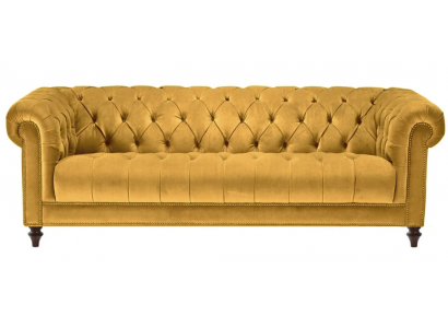 Żółty Trzyosobowy Materiał Projekt Salonu Kanapy Podkładka Sofa Sofy Chesterfield