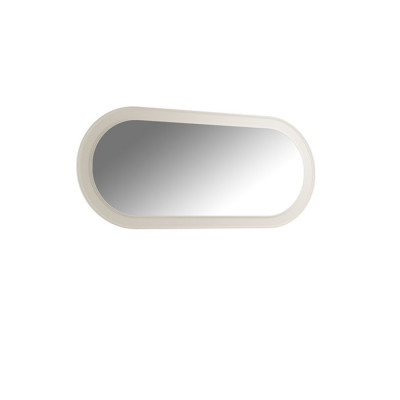 Lustro Drewniana Ramka Duża lśniąca ściana Klasyczny Design Owalna Drewno Rama 150cm