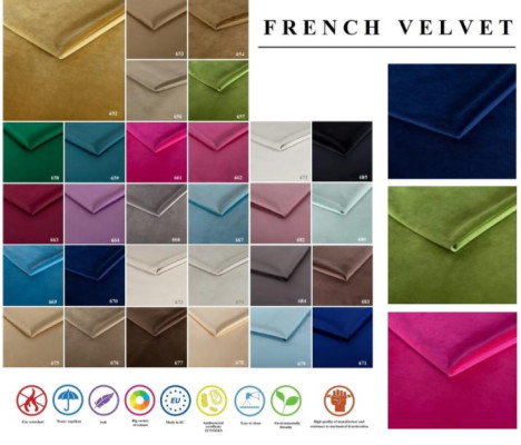 Oryginalna Sofa Trzyosobowa Chesterfield o nowoczesnym designie w kolorze zielonym Aksamit Meble Material Couch