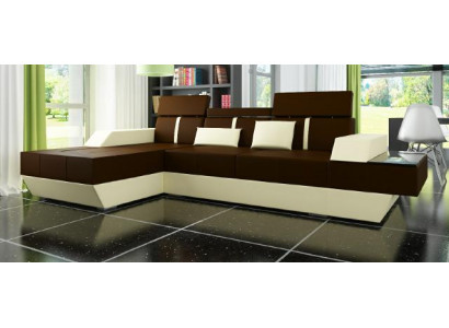 Sofa skórzana Żywy krajobraz Couch Sofa Narożnikowa kanapa z USB, Skórzana kanapa Podkładka Narożnik