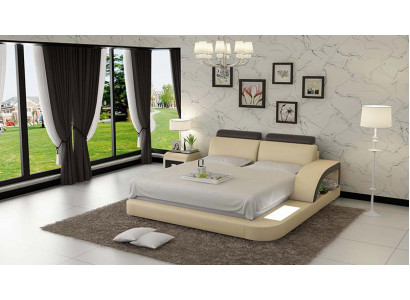 Design Podkładka Double Bed Nowoczesne łóżka Sypialnia z USB & Polka 160x200cm