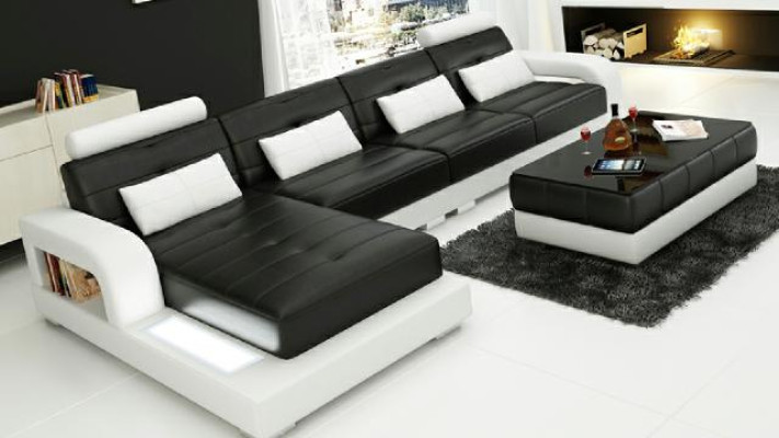 SOFA SKÓRZANA SOFA NAROŻNIKOWA Narożnikowa kanapa Zestaw sofowy PROJEKTANTOWA KANAPA Żywy krajobraz Sofy