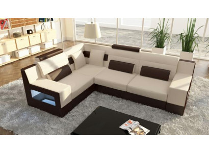 Żywy krajobraz Sofa Kanapa Podkładka Narożnik Narożnikowa kanapa Ustawić Włókienniczy Materiał Skóra Sofy