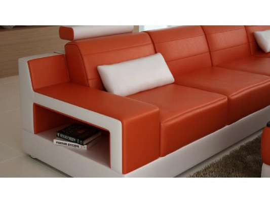 Żywy krajobraz Sofa Kanapa Podkładka Narożnik Narożnikowa kanapa Ustawić Włókienniczy Materiał Skóra Sofy