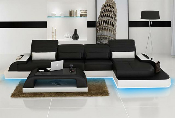 Żywy krajobraz Podkładka Narożnik Narożnik Sofa Couch Ustawić Landscape Skóra