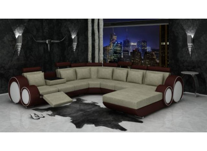 Włókienniczy Sofa z USB XXL Żywy krajobraz Material Couch Duża Sofa Podkładka Narożnikowa kanapa Nowość