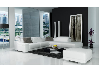 Skórzana sofa sofa kanapa Żywy krajobraz Narożnikowa kanapa Narożnik Ustaw Design Modern L K5002C