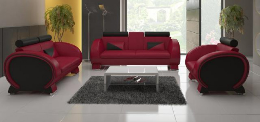 Zestaw sofowy 3+2+1 Material Couch Design Sofa Żywy krajobraz Podkładka Ustawić Włókienniczy