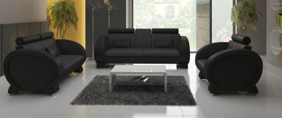 Zestaw sofowy 3+2+1 Material Couch Design Sofa Żywy krajobraz Podkładka Ustawić Włókienniczy