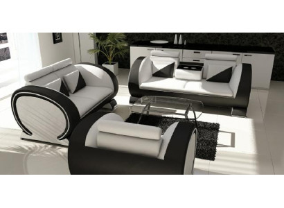 Zestaw sofowy skórzana sofa kanapa podkładka skóra układana kanapy sofy 3+2+1