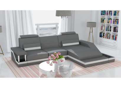 Narożnikowa kanapa Sofa Kanapa Podkładka Żywy krajobraz Skóra Narożnik Sofy Ustawić L Form HHVI