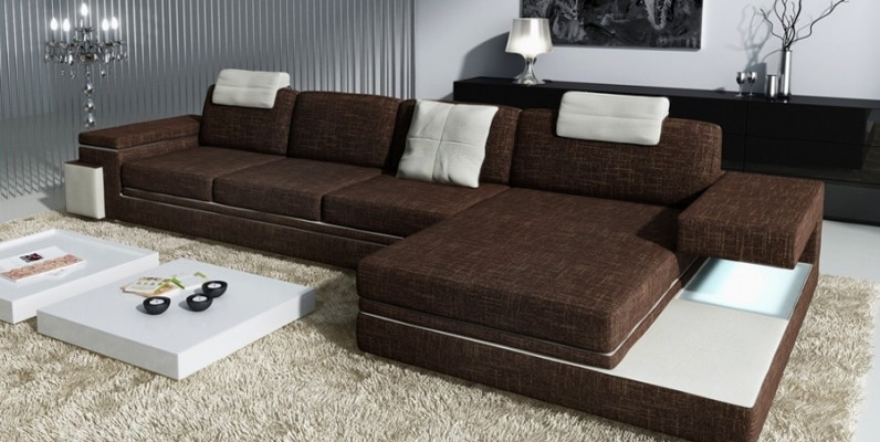 Design skórzana sofa sofa podkładka wystrój Żywy krajobraz Narożnik Ustawić Narożnik