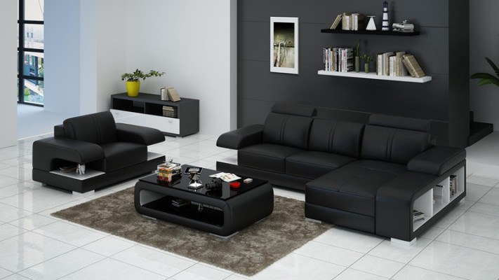 Sofa skórzana Kanapa Żywy krajobraz Narożnikowa kanapa Fotel Ustawić Nowoczesna Sofa Nowość G8028E