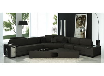 Skórzana sofa Narożnikowa kanapa Sofa Kanapa Podkładka Designer Zestaw narożny Żywy krajobraz LimaS