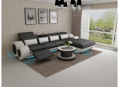 Skórzana sofa Kanapa Zestaw sofowy Nowa Narożnikowa kanapa Narożnik Ustaw Design Nowoczesna Sofa G8035H