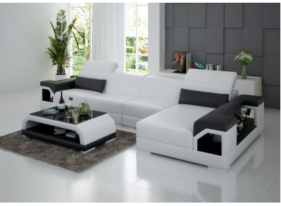 Sofa skórzana Nowoczesna kanapa Żywy krajobraz Decor Narożnik Narożnikowa kanapa Design Ustawić