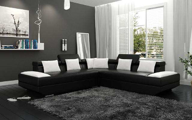 Żywy krajobraz Podkładka Narożnik Narożnik Sofa Couch Ustaw Landscape Skóra Nowy - 2719B