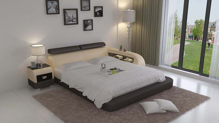 Designerskie łóżko tapicerowane łóżko luksusowe Podwójne łóżko podwójne łóżko 140/160/180 cm