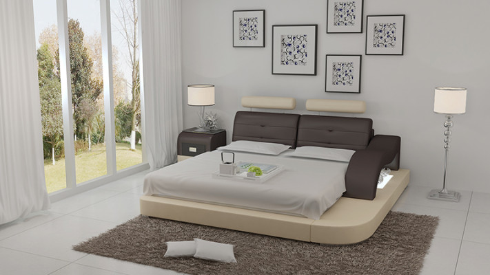 Designerskie łóżko tapicerowane łóżko luksusowe Podwójne łóżko podwójne łóżko 140/160/180 cm