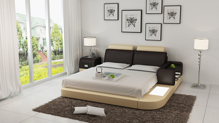 Designerskie łóżko tapicerowane łóżko luksusowe Podwójne łóżko podwójne łóżko 140/160/180 cm