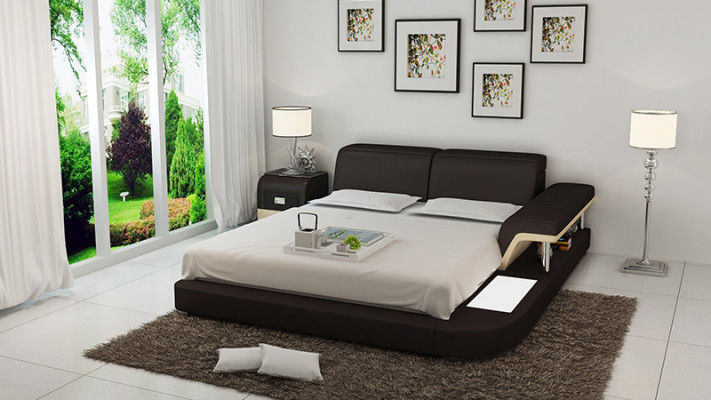 Designerskie łóżko tapicerowane łóżko luksusowe Podwójne łóżko podwójne łóżko 140/160/180 cm