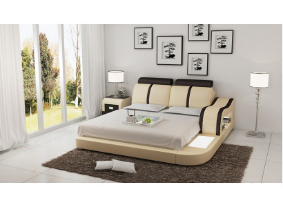Łóżko Design Luksusowe Luksusowe łóżko Skóra Modern Sypialnia 140/160/180 cm