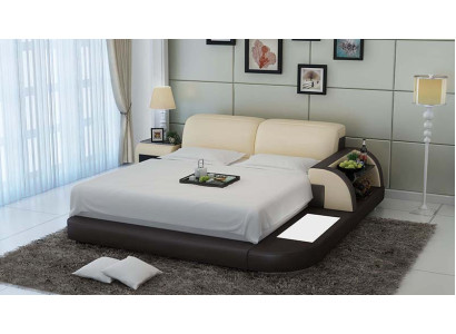Łóżko Design Luksusowe Luksusowe łóżko Skóra Modern Sypialnia 140/160/180 LB8812
