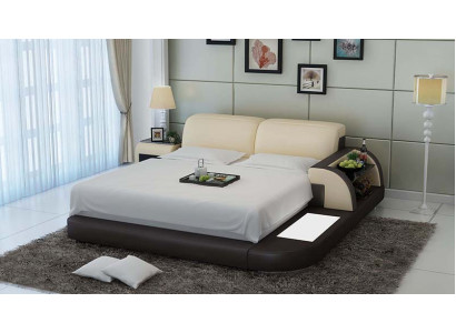 Łóżko Design Luksusowe Luksusowe łóżko Skóra Modern Sypialnia 140/160/180 LB8812