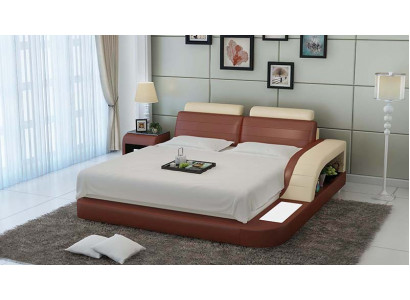 Podkładka Design Luksusowe łóżko Skóra Modern Sypialnia 140/160/180 cm