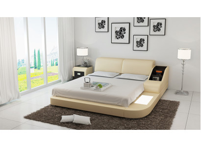 Podkładka Design Luxury Bed bed Skóra Sypialnia 140/160/180 LB8815