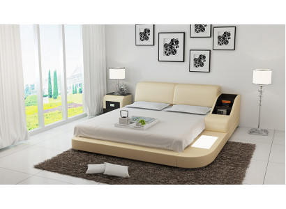 Podkładka Design Luxury Bed bed Skóra Sypialnia 140/160/180 LB8815