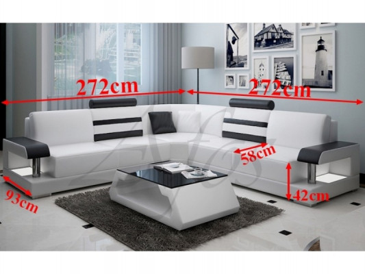Żywy krajobraz Podkładka Narożnik Narożnik Sofa Couch Ustaw Landscape Skóra Nowy - 2723B
