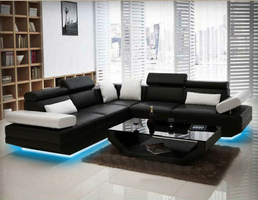 Żywy krajobraz Podkładka Narożnik Narożnik Sofa Couch Ustaw Landscape Skóra - AlfredB