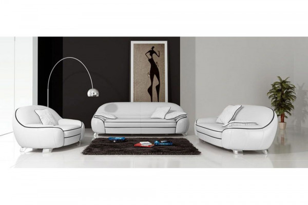 Zestaw sofowy Kanapa Podkładka Sofa Zestaw 3+2+1 Skóra Kanapy Sofy Komplet 2705