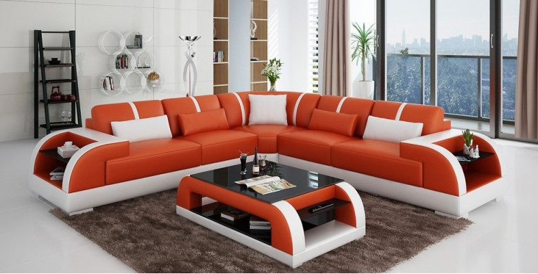 Żywy krajobraz Narożnikowa kanapa Designerska Sofa Narożnik Podkładka Siedziba Narożnik New Rodos SW
